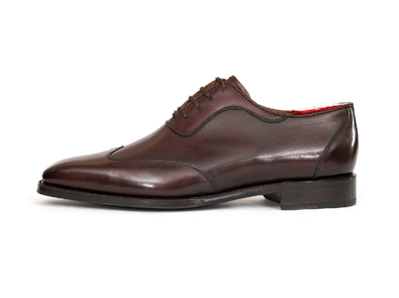 Men's Oxford shoes with a padded insole for all - day comfortRainier - MTO - Shaded Merlot Calf - MGF Last - Single Leather Sole
