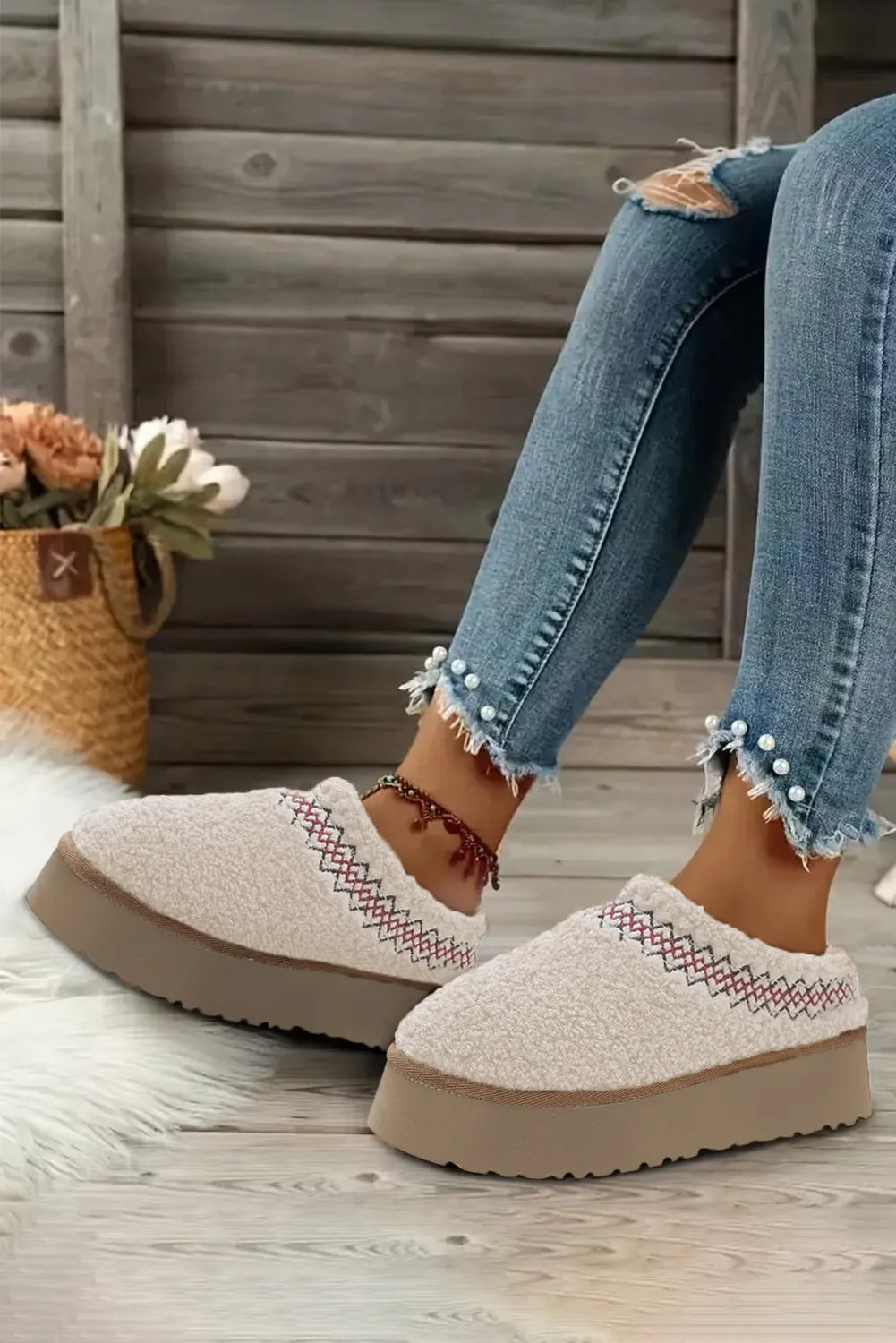 Slipper - boot style men's slippers for cold feetRetro Furry Alippers