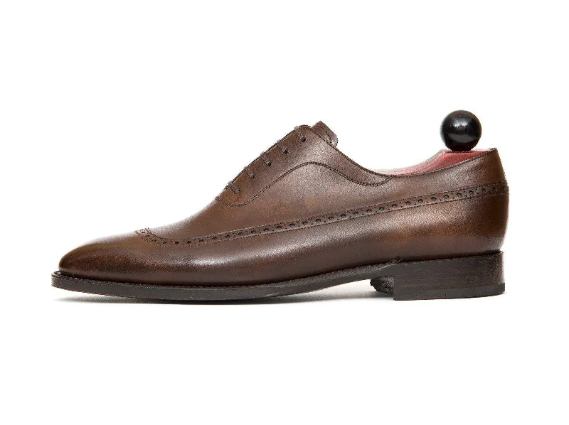 Men's Oxfords with a classic silhouette and a high - shine finishSebastien - MTO - Copper Museum Calf - LPB Last - Single Leather Sole Men's Oxfords with a classic silhouette and a high - shine finishSebastien - MTO - Copper Museum Calf - LPB Last - Single Leather Sole