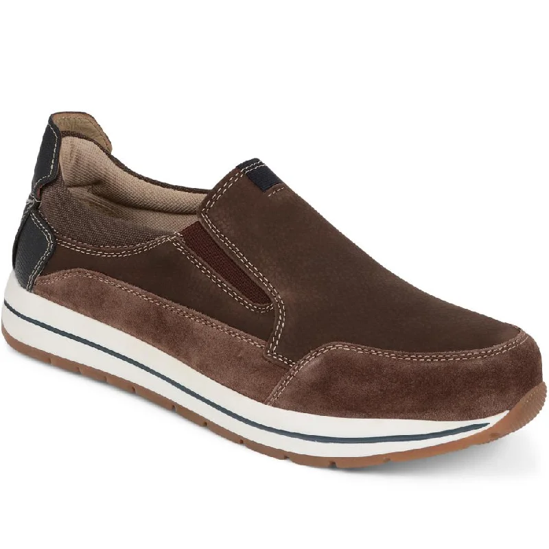 Men's casual shoes with a contrast sole colorSlip-On Trainers - PARK39007 / 324 905