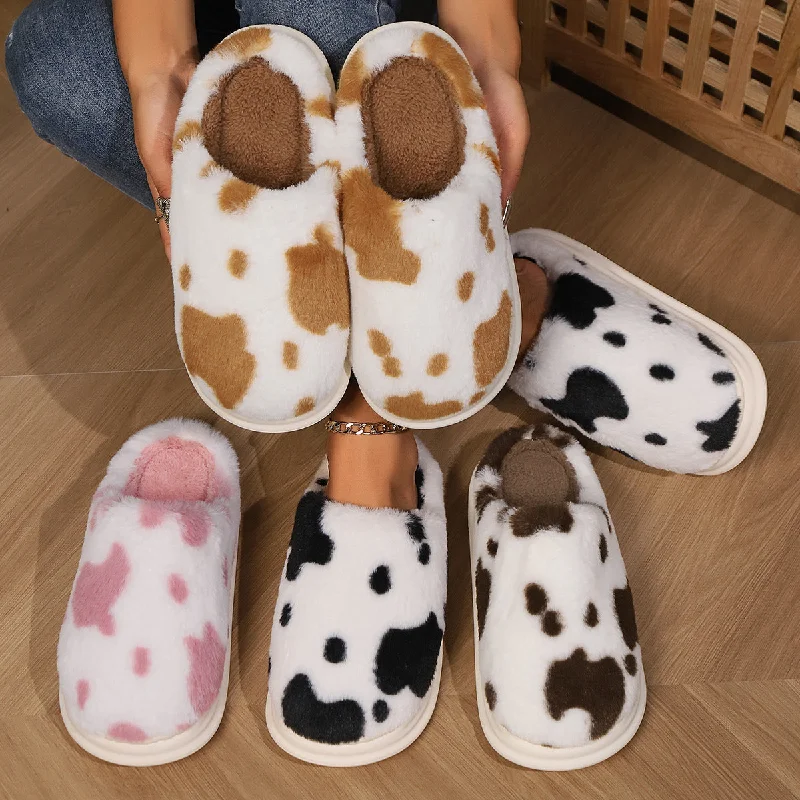 Men's slippers with a padded collar for comfortSoft Cow Slippers