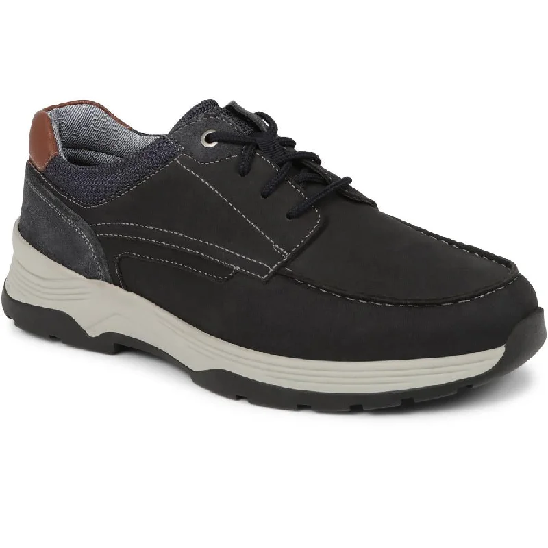 Men's casual shoes with a stretchy side panelSuede Lace-Up Shoes - RONNIE / 325 174