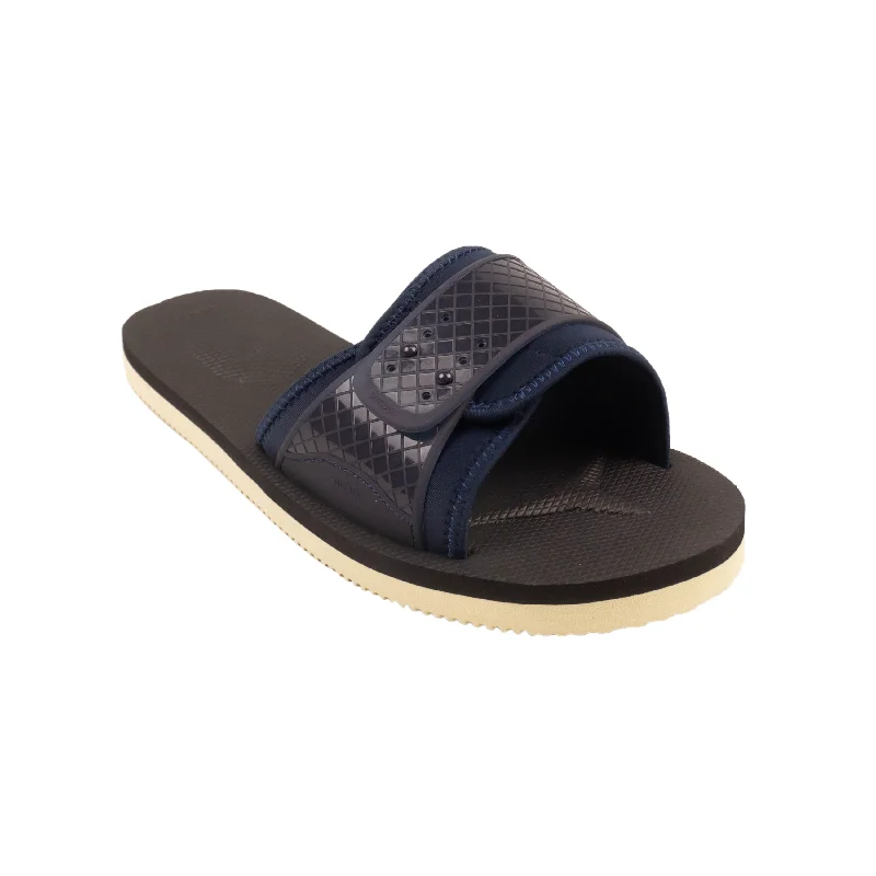 Men's slippers with a wool blend upper for warmthSuicoke Siv Navy Slides - Navy