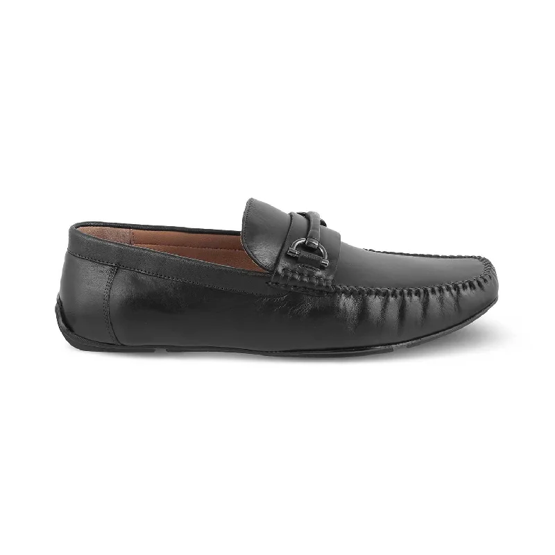 Suede men's loafers for a soft and luxurious feelThe Salvo Black Men's Leather Driving Loafers Tresmode