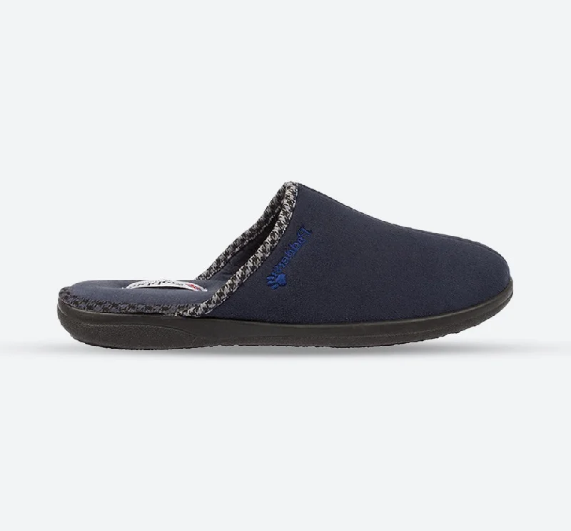 Men's slippers with a padded footbed for all - day comfortMens Wide Fit Padders Luke Mule Slippers