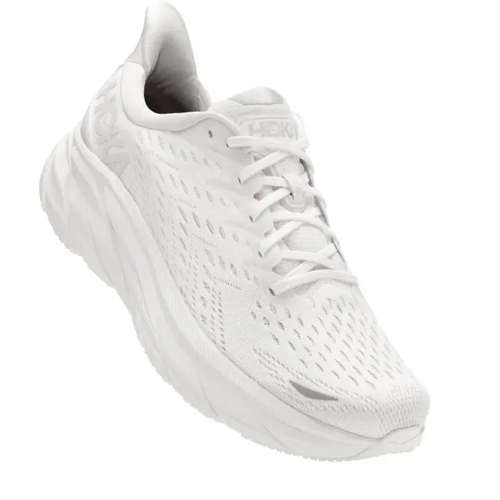 Men's running shoes with a supportive midfoot strapClifton 8 - White/White - 6UK