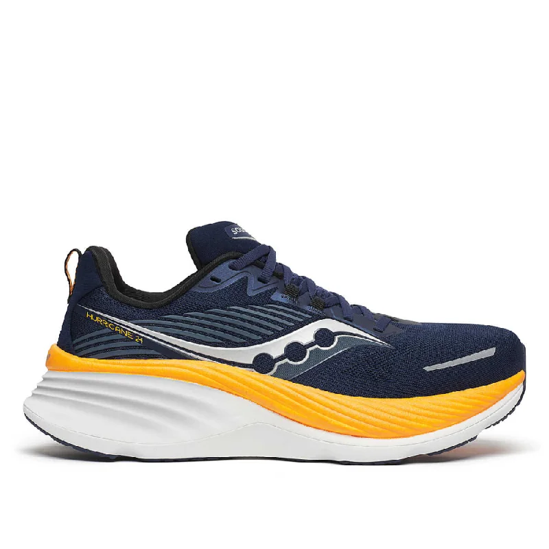 Men's running shoes with a supportive midfoot strapSaucony Men's Hurricane 24 Wide Running Shoes