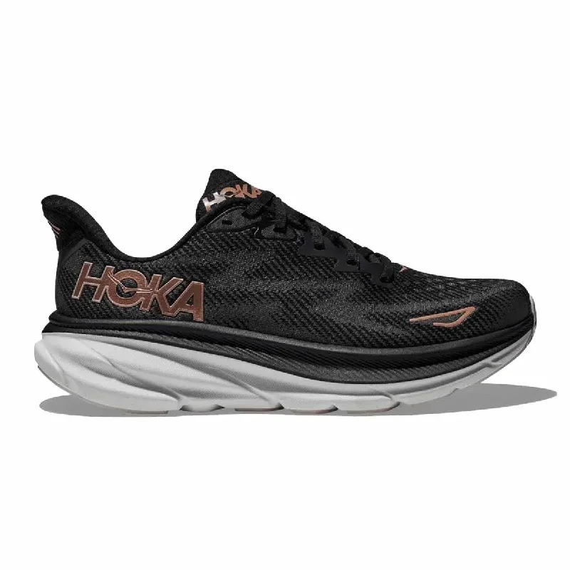 Men's running shoes with a waterproof membraneClifton 9 - Black/Rose Gold