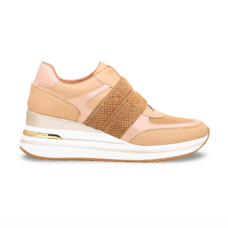 Men's sneakers with a shock - absorbing insoleBeige Casual Sneaker AT7295