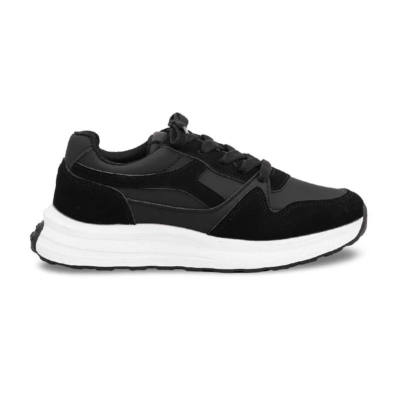 Running - inspired men's sneakers with a breathable meshBlack Casual Sneaker AT7227