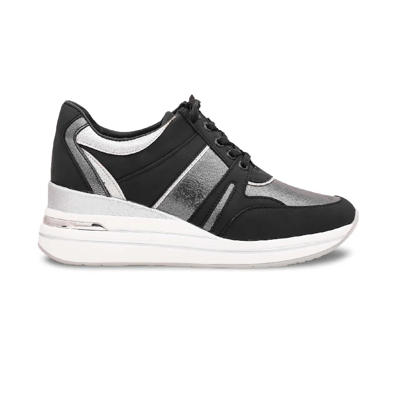 Running - inspired men's sneakers with a breathable meshBlack Casual Sneaker AT7296