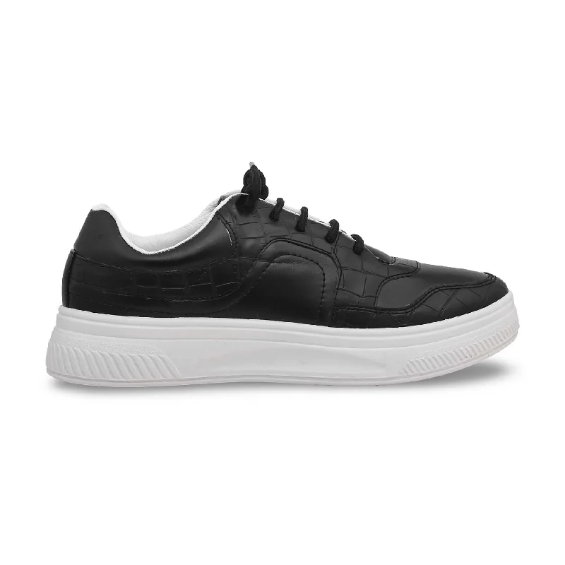 Men's sneakers with a lace - up closure and a tongueBlack Casual Sneaker AT7299