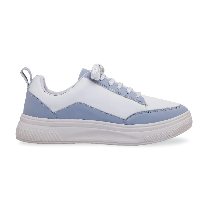 Leather men's sneakers with a low - top designBlue Casual Sneaker AT7305