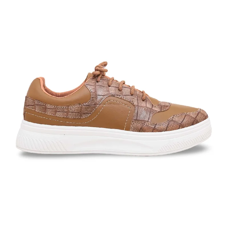 Men's sneakers with a leather lining for breathabilityBrown Casual Sneaker AT7299