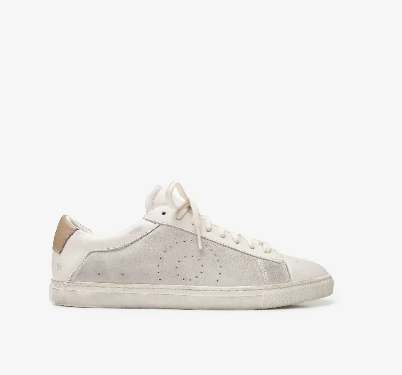 Leather men's sneakers with a low - top designLow 1 | Sea Sand