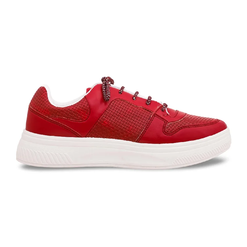 Men's sneakers with a stretchy side panel for flexibilityMaroon Casual Sneaker AT7284