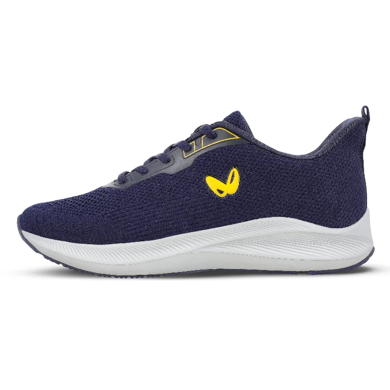 Men's walking shoes with a brightly colored designMen's Lace-up Sports Shoe - WS9090 Navy Blue