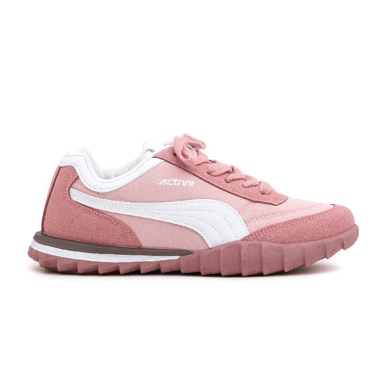 Men's sneakers with a leather lining for breathabilityPink Lace-Up Trainers AT7244