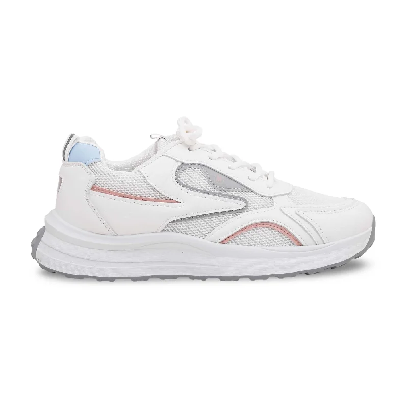 Men's sneakers with a stretchy side panel for flexibilityWhite Casual Sneaker AT7243