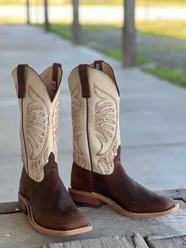 Men's cowboy boots in a dark brown leatherAnderson Bean | Saddle Elk Butt Boot