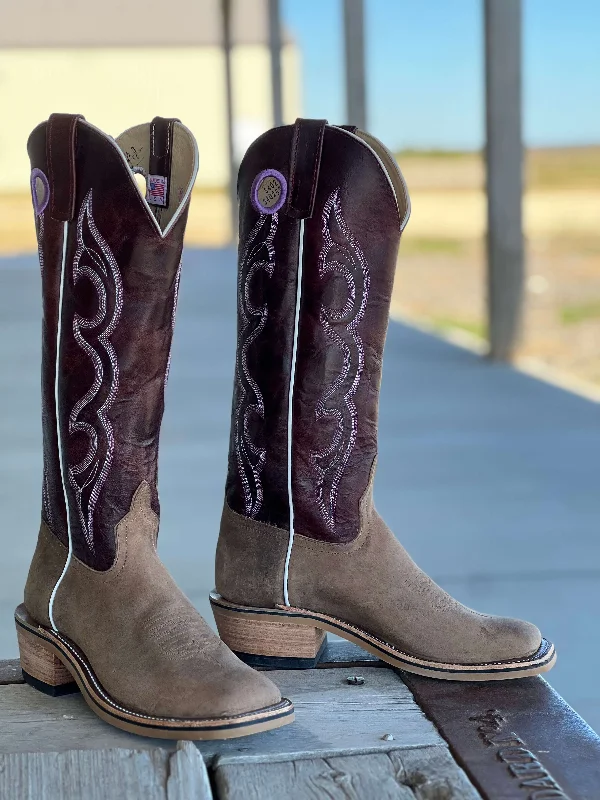 Vintage - style men's cowboy boots with a square toeAnderson Bean | Sand Angry Elk Tall Top Boot