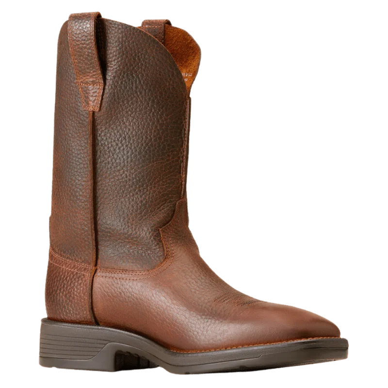 Men's cowboy boots with a suede shaftAriat Men's Ridgeback Rambler Brown Oiled Cowboy Boots 10046997