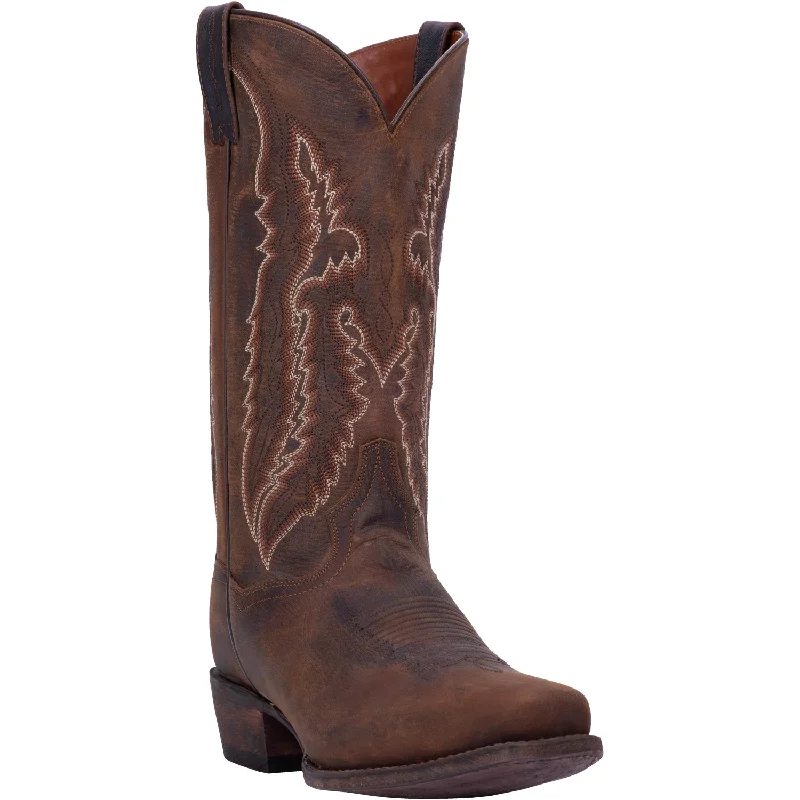 Men's genuine leather cowboy boots with a pointed toeDan Post Mens Renegade S Cowboy Boots Leather Bay Apache