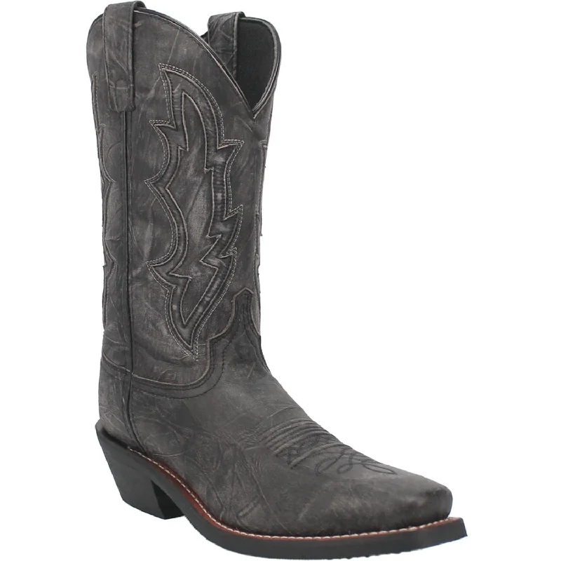 Alligator - print men's cowboy boots for a bold lookLaredo Men's Jessco Black Leather Cowboy Boots 68557