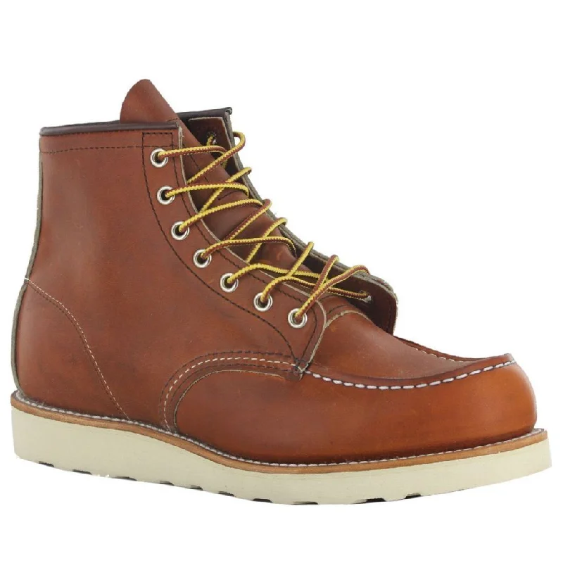 Men's ankle boots with a chunky sole for urban style875 6 Inch Men's Moc Toe Boots