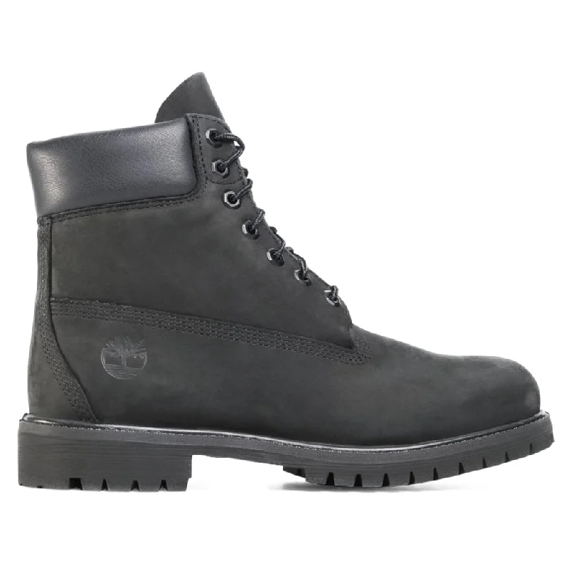 Men's ankle boots with a high - traction sole for safetyPremium 6 Inch Nubuck Leather Men's Ankle Boots