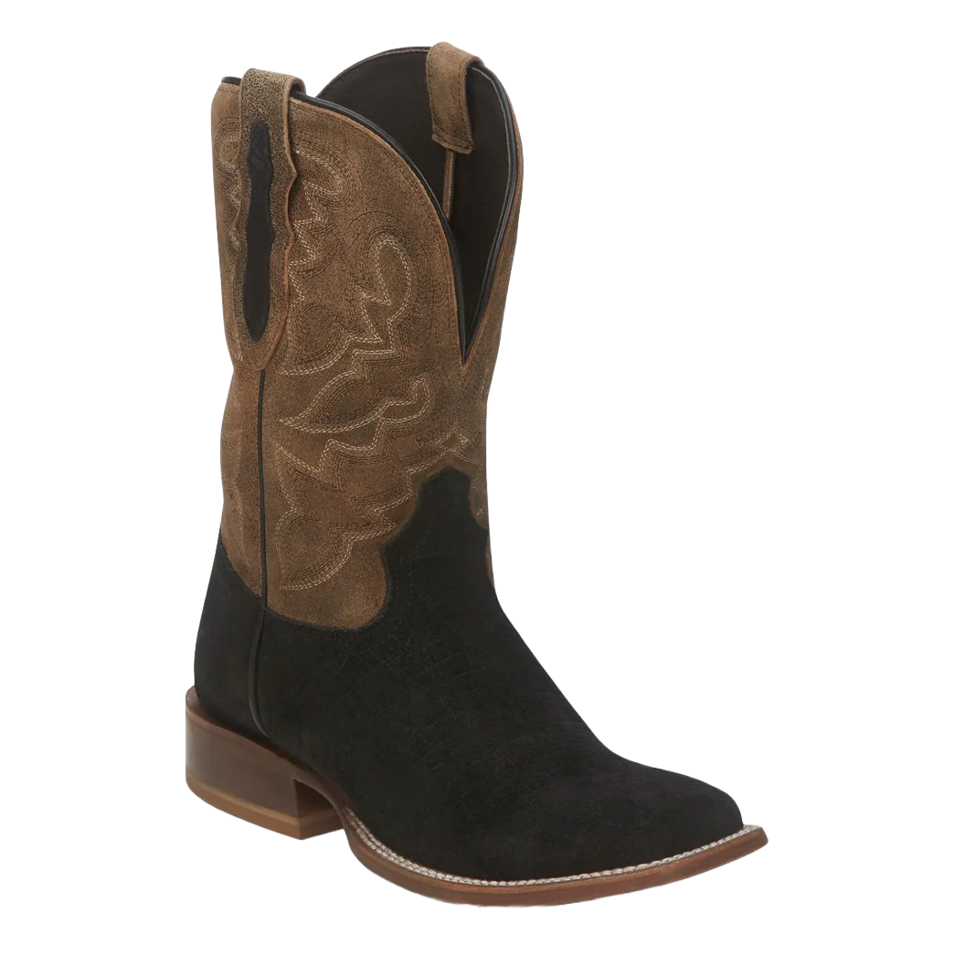 Men's genuine leather cowboy boots with a pointed toeTony Lama Tucson Wide Square Toe Tan Western Boots