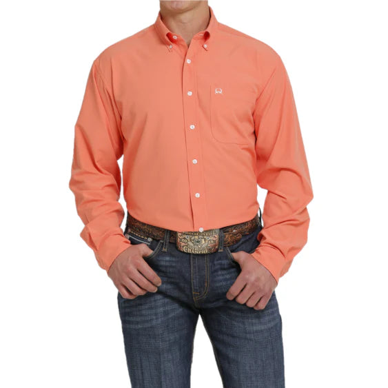 Men's western boots with a leather lining and a padded insoleCinch Coral Button Down Men's Shirt