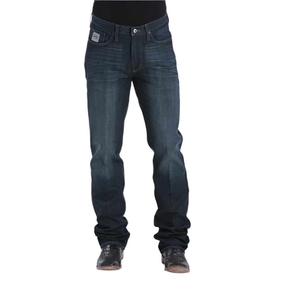 Western - style men's boots with intricate tooling and stitchingCinch Silver Label Dark Wash Men's Jean