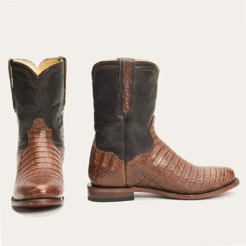 Men's western boots with a decorative inlay on the toe and heelPuncher Exotic Boots