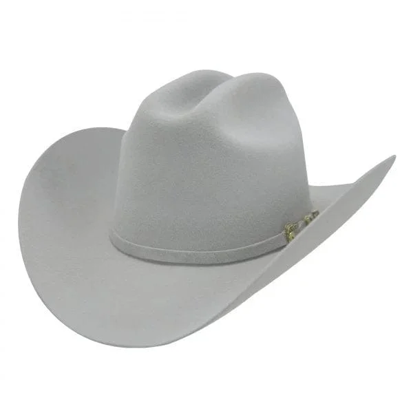 Men's western boots with a traditional western boot silhouette and a polished shineTombstone 20X Cowboy Felt Hat El Patron Shape Cristal Gray TOM-4007