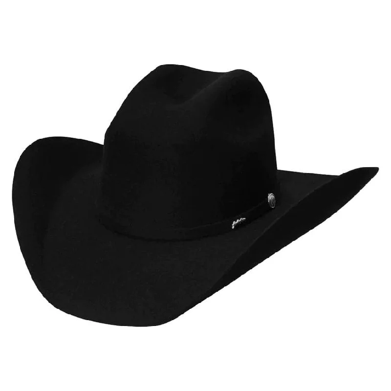 Men's western boots with a scalloped edge and a pull - on strapTombstone 50X Beaver Fur Felt Cowboy Hat East West Black TOM-2502