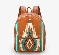 Western - style men's boots with intricate tooling and stitchingWrangler Aztec Knit Backpack