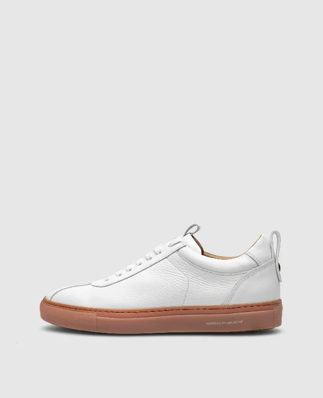 Suede men's boat shoes for a softer textureTurin Sneaker T - White