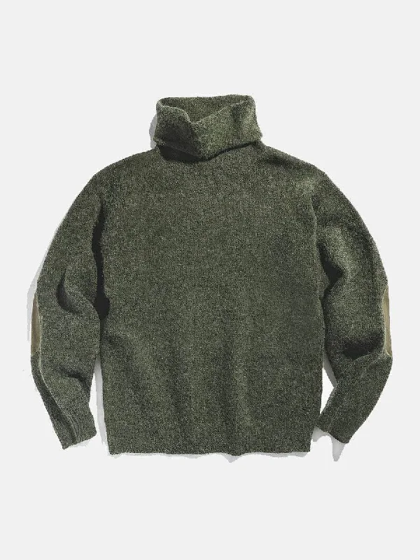 Men's formal shoes with a double monk strapThickened Warm Turtleneck Sweater