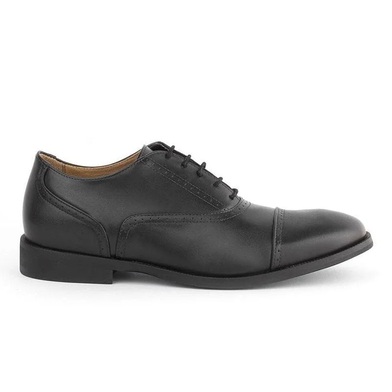 Men's formal shoes with a polished shine'Arthur' Men's classic shoe  by Ahimsa - black