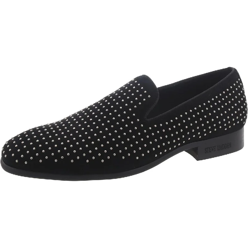 Men's formal shoes in a black or brown leatherBellwood Mens Suede Studded Loafers