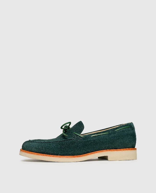 Men's boat shoes with a removable insoleBen BS - Green