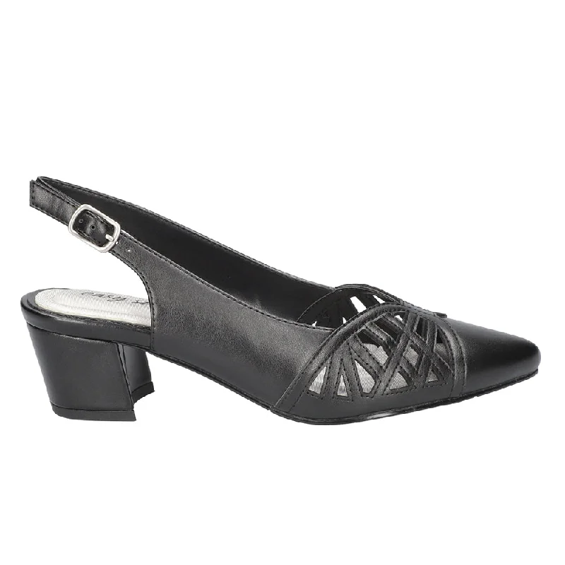 Men's formal shoes with a wingtip designBizzy Cut-Outs Sling Back Block Heel Pointed Toe Pumps Men's formal shoes with a wingtip designBizzy Cut-Outs Sling Back Block Heel Pointed Toe Pumps