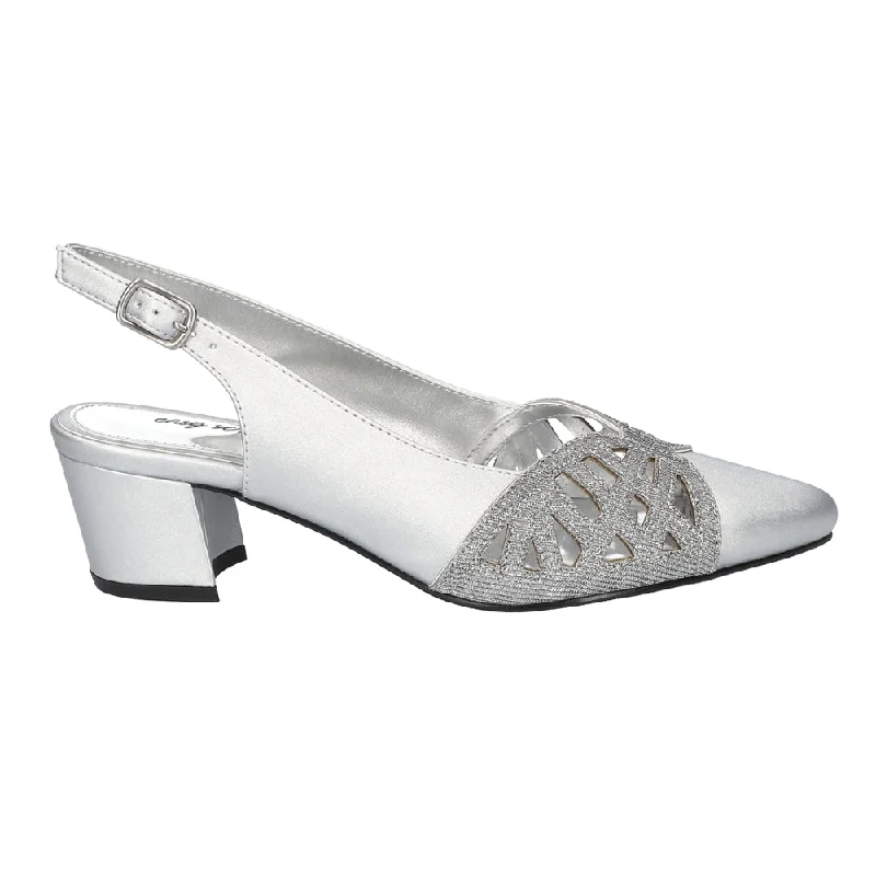 Men's formal shoes with a pointed toe for a stylish lookBizzy Metallic Cut-Outs Sling Back Wedding Block Heel Pointed Toe Pumps Men's formal shoes with a pointed toe for a stylish lookBizzy Metallic Cut-Outs Sling Back Wedding Block Heel Pointed Toe Pumps