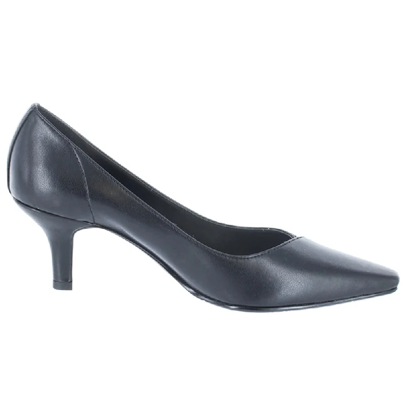 Men's formal shoes with a smooth leather finishChiffon Kitten Heel Pointed Toe Pumps