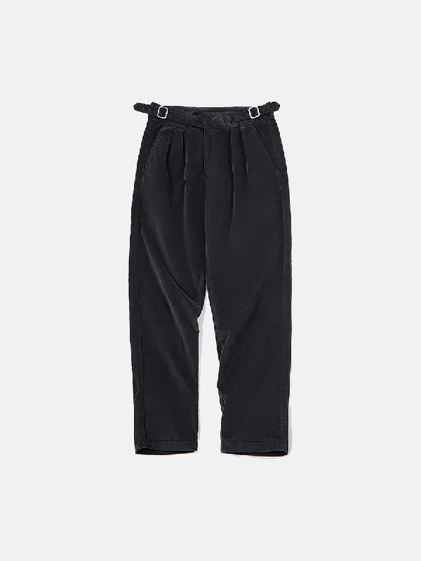 Men's formal shoes with a double monk strapCorduroy Gurkha Pants