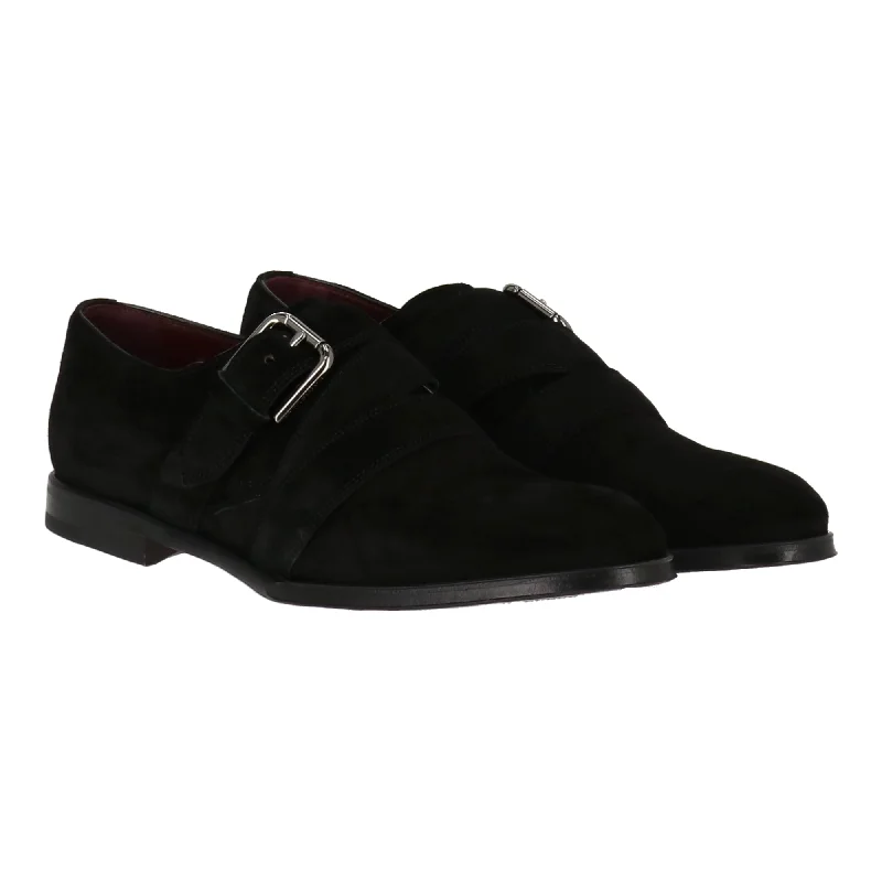 Men's formal shoes with a smooth leather finishDolce & Gabbana Mens Black Dress Shoe