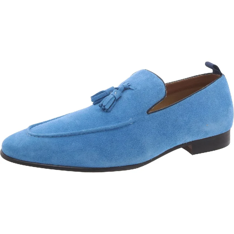 Men's formal shoes with a decorative perforationEdwidge Mens Suede Tassel Loafers