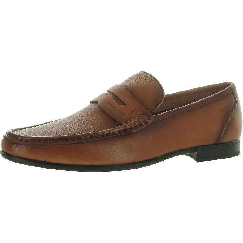 Men's formal shoes with a narrow toe boxKorbin Mens Leather Slip On Loafers