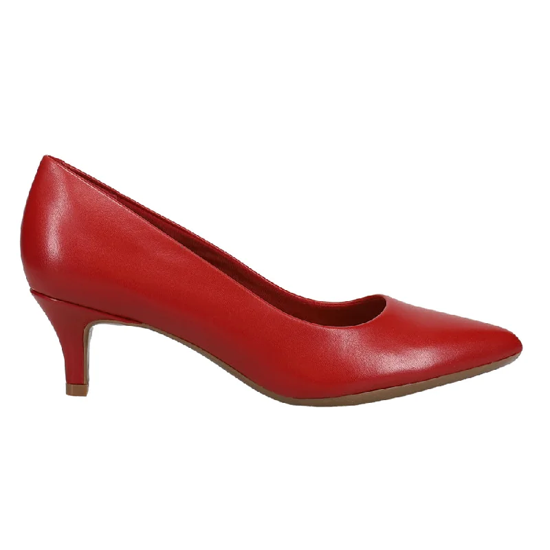 Men's formal shoes with a smooth leather finishLexie Pointed Toe Kitten Heel Pumps